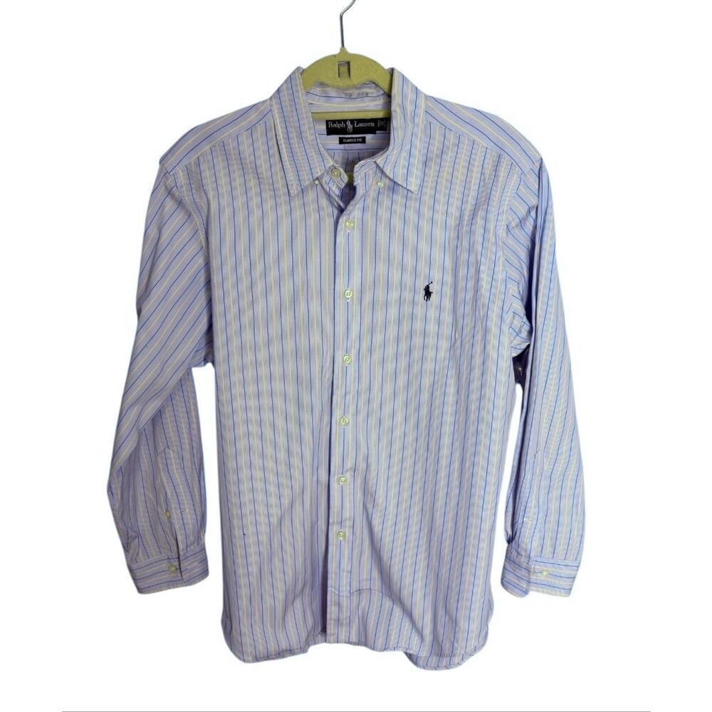 Ralph Lauren Men’s Size 16 32/33 Classic Fit Long Sleeve Button Up Dress Shirt